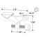 PRIME-LINE PrimeLine MP111311 Hinge Pin Door Stop 114 In Bolt Diecast Satin Nickel Adjustable Single Pack