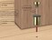 QCAA Cylindrical Floor Mount Door Stop Height 112 Solid Brass Polished Brass Lacquered Made in Taiwan 1 Pack