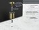 QCAA Cylindrical Floor Mount Door Stop Height 2 Solid Brass Polished Brass Lacquered 1 Pack Made in Taiwan