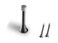 QCAA Flexible Spring Door Stop Bumper 318 Steel Brush Nickel 3 Pack Made in Taiwan