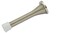 QCAA Flexible Spring Door Stop Bumper 318 Steel Brush Nickel 3 Pack Made in Taiwan