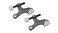 QCAA Hinge Pin Door Stopper Zinc Die Cast Oil Rubbed Bronze with White Rubber Bumper Tip Made in Taiwan 2 Pack