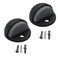 QCAA Low Dome Floor Door Stop H 254 x Diameter 445mm Zinc Die Cast Matte Black 2 Pack Made in Taiwan