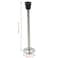 Rannb Long Door Stopper Wall Mount Doorstop with Rubber Tip 200mm778 Total Length Pack of 2