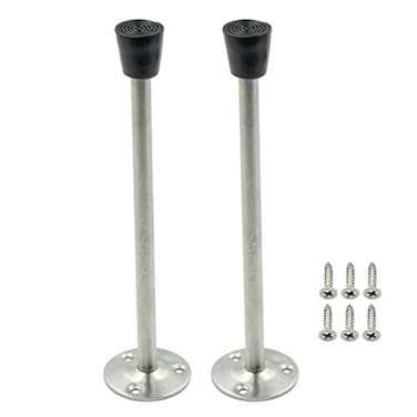 Rannb Long Door Stopper Wall Mount Doorstop with Rubber Tip 200mm778 Total Length Pack of 2