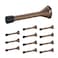 Ravinte Door Stoppers 12 Pack Spring Door Stops with Rubber Bumper Oil Rubbed Bronze Door Stoppers for Bottom of Door