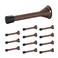 Ravinte Door Stoppers 12 Pack Spring Door Stops with Rubber Bumper Oil Rubbed Bronze Door Stoppers for Bottom of Door
