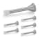 Ravinte Door Stoppers 6 Pack Spring Door Stops with Rubber Bumper Satin Nickel Door Stoppers for Bottom of Door