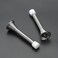 Ravinte Door Stoppers 6 Pack Spring Door Stops with Rubber Bumper Satin Nickel Door Stoppers for Bottom of Door