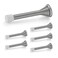 Ravinte Door Stoppers 6 Pack Spring Door Stops with Rubber Bumper Satin Nickel Door Stoppers for Bottom of Door