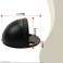 SANATO 4 Pack Black Low Dome Floor Mounted Stainless Steel Door Stop SelfMounted and ScrewMounted