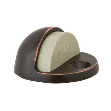 SCHLAGE Ives by Schlage 436B716 Dome Door Stop 1 x 175 x 2 inch Aged Bronze
