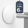 STRONGEST HOME 315Inch White Rubber Door Stopper Wall Protector Extra Large Wall Shield Guard Cushion for Door Knobs Handles Heavy Duty Shock Absorbing SelfAdhesive Drywall Saver 6Pack