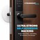 STRONGEST HOME 315Inch White Rubber Door Stopper Wall Protector Extra Large Wall Shield Guard Cushion for Door Knobs Handles Heavy Duty Shock Absorbing SelfAdhesive Drywall Saver 6Pack
