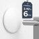 STRONGEST HOME 315Inch White Rubber Door Stopper Wall Protector Extra Large Wall Shield Guard Cushion for Door Knobs Handles Heavy Duty Shock Absorbing SelfAdhesive Drywall Saver 6Pack