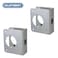 SUMBIN Door Guard Reinforcer 138 Thick with 238 Backset 218 Bore in Stainless Steel Finish 2PCS