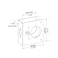 SUMBIN Door Guard Reinforcer 138 Thick with 238 Backset 218 Bore in Stainless Steel Finish 2PCS