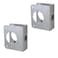 SUMBIN Door Guard Reinforcer 138 Thick with 238 Backset 218 Bore in Stainless Steel Finish 2PCS