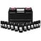 CASOMAN 12 Drive Deep Big Impact Socket Set 13Piece Large Spindle Axle Nut Impact Wrench Socket Set 6 Point CRMO Metric 17mm 41mm