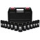 CASOMAN 12 Drive Deep Big Impact Socket Set 13Piece Large Spindle Axle Nut Impact Wrench Socket Set 6 Point CRMO Metric 17mm 41mm