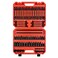 EACELIY 107PCS Bit Socket Set1438 12 Drive Bit Socket SetTorxExtra LongTamper ProofHexBall End HexS2 Alloy Steel CRVSAEMetric