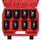 EMENTOL 8PCS 12Inch Drive Spindle Axle Nut Impact Socket Set CRMO 6 Point SAE 12 Dr Deep Impact Socket Set 1916 Inch 2 Inch