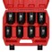 EMENTOL 8PCS 12Inch Drive Spindle Axle Nut Impact Socket Set CRMO 6 Point SAE 12 Dr Deep Impact Socket Set 1916 Inch 2 Inch