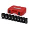 MIXPOWER 9PCS 1Drive Impact Deep Socket Set 6 Point 1 2 CRMO SAE Deep 1 Dr Deep Spindle Axle Nut Impact Socket Set