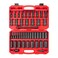 TEKTON 12 Inch Drive Deep 6Point Impact Socket Set with Case 45Piece 516114 in 832 mm SID92404