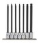 Proto Stanley J4900BD 38 Drive Ball Style Extra Long Hex Bit Set 7PC