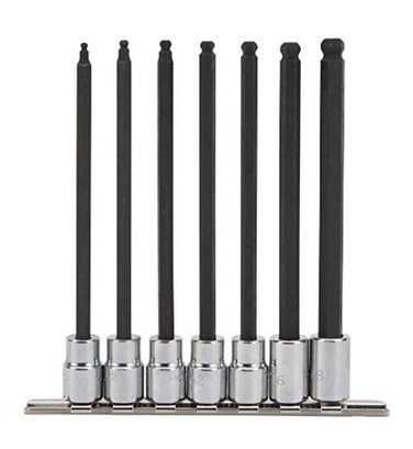 Proto Stanley J4900BD 38 Drive Ball Style Extra Long Hex Bit Set 7PC