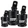 WORKPRO Impact Universal Joint Set 3 Piece12 38 14Inch Drive Swivel Socket Set Socket Adapter Set Premium CRMO Steel Impact Grade 360 Degree Rotation for Various Angles