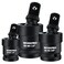 WORKPRO Impact Universal Joint Set 3 Piece12 38 14Inch Drive Swivel Socket Set Socket Adapter Set Premium CRMO Steel Impact Grade 360 Degree Rotation for Various Angles