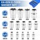 Uopyeri 14Piece Female ETorx Socket Set E4E24 External Star Sockets 14 38 12 Drive HighStrength CrV Steel Compatible with Regular ETorx Plus Automotive Repair Tool Kit with Storage Case