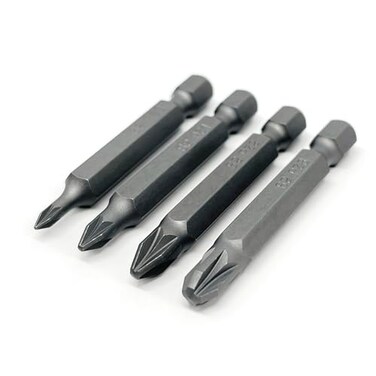 OHIY 4 pcs Pozi Drive Screwdriver Insert Bit Set Durable S2 Steel PZ0 PZ1 PZ2 PZ3 Sizes 2 in Long Shank