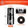 BLACKROBOT 12 Drive 21mm x 22mm Impact Lug Nut Socket Thin Wall Socket Set CRMO 6Point Electroplated Surface for Auto Repair