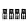BLACKROBOT 4 Piece 14F To 38M Impact Socket Adapter SetSAE Drive CrMo Steel Exceeds ANSI StandardsSquare Drive Reducer for Impact Driver Wrench