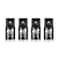 BLACKROBOT 4 Piece 14F To 38M Impact Socket Adapter SetSAE Drive CrMo Steel Exceeds ANSI StandardsSquare Drive Reducer for Impact Driver Wrench