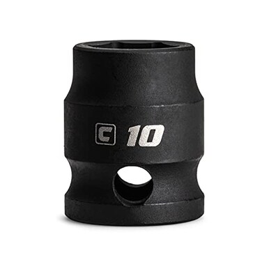 Capri Tools 10 mm Stubby Impact Socket 38 in Drive 6 Point Metric