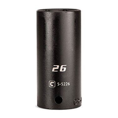 Capri Tools Deep Impact Socket 12Inch Drive 6Point Metric 26 mm