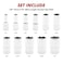 CASOMAN 11PCS 38 Drive 6 Pt MidLength Socket Set SAE Mirror Chrome Finish 14 516 38 716 12 916 58 1116 34 1316 78
