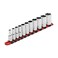 CASOMAN 11PCS 38 Drive 6 Pt MidLength Socket Set SAE Mirror Chrome Finish 14 516 38 716 12 916 58 1116 34 1316 78