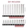CASOMAN 38Drive Extra Long and Standard Torx Bit Socket Set 24 Piece Torx Star Bit Set T10 to T60 Length 150mm CRV S2 Steel