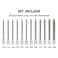 CASOMAN 38Drive Extra Long Torx Bit Socket Set 12 Piece Torx Star Bit Set T10 to T60 Length 150mm CRVS2 Steel