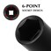EMENTOL 2PCS 12 Inch Drive Extra Long Deep Impact Socket Set 34 Inch and 1516 Inch CRMO SAE 6 Point Extra Deep Socket 5 Length