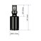 FOCMKEAS 38 Universal Joint Swivel Socket Adapter Black Impact Socket Extension CRV Steel 2PCS