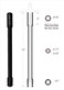 JXHONG 916 Hollow Socket 12 Length 12 Drive or 14 Hex Shank 6Point for Long Threaded RodBoltsStudsHeat Treated CrMo Alloy Steel