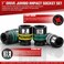 KIRXST 1 Drive Jumbo Impact Socket Set SAE Axle Nut Sockets 9Piece 12 in Drive Deep Impact Socket Set 6Point CrV Steel Universal Hex Deep Socket Set with heavy Duty Storage Case