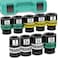 KIRXST 1 Drive Jumbo Impact Socket Set SAE Axle Nut Sockets 9Piece 12 in Drive Deep Impact Socket Set 6Point CrV Steel Universal Hex Deep Socket Set with heavy Duty Storage Case
