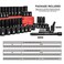 LLNDEI 38 Drive Impact Socket Set SAE and Metric 516 34 822mm 48pcs CRV Steel 6 Point Sockets Extension Bar 3in 6in 12F to 38M Reducer Universal Joint